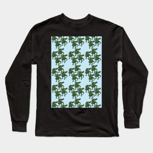 pineapple panda pattern Long Sleeve T-Shirt